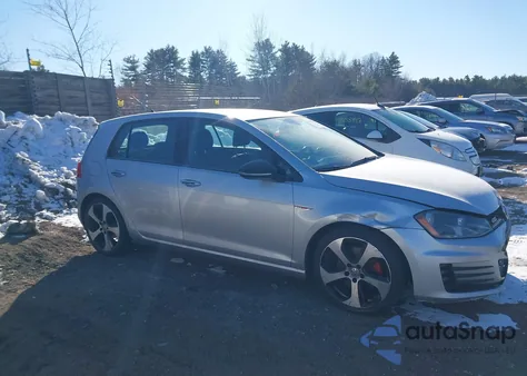 2015 Volkswagen Golf Gti 2.0T S 4-Door z USA, uszkodzony, nr VIN 3VW5T7AUXFM104649